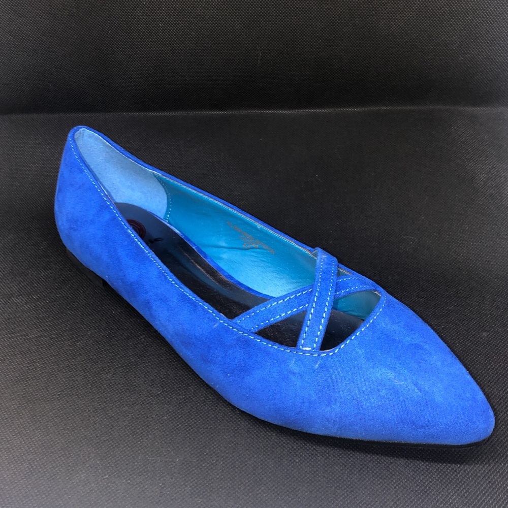 Vintage Inspired Royal Blue Ballerina Flats